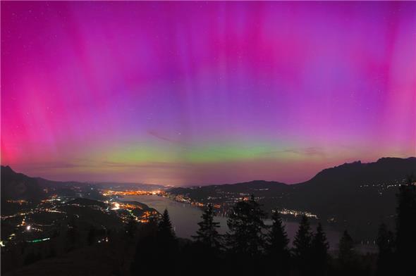 Polarlichter waren in der ganzen Schweiz sichtbar 