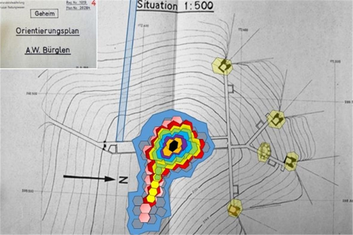Plan des Hotelprojekts auf dem Bürglen. Es soll ein Luxusresort entstehen.