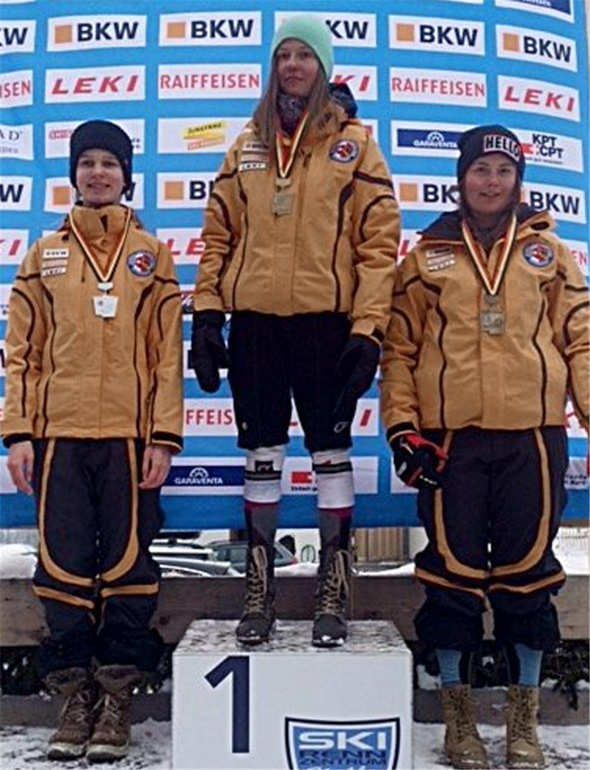 Podest BOSV-Meisterschaft: Nadja Lausegger, Sonja Lauber, Sonja Kohler.