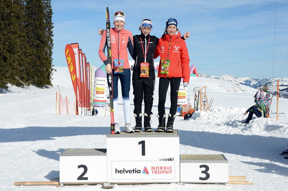 Podest der U16 Mädchen.