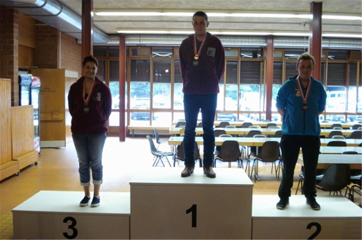 Podest unter 20 Jahren liegend (v.l.n.r.): 2. Cedric Stalder (Gsteigwiler), 1. A...