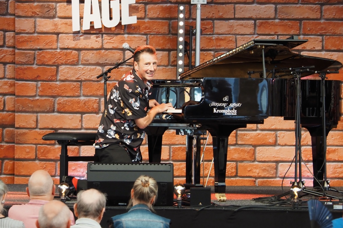 Power pur: Nico Brina bei den Jazz Tagen Lenk.