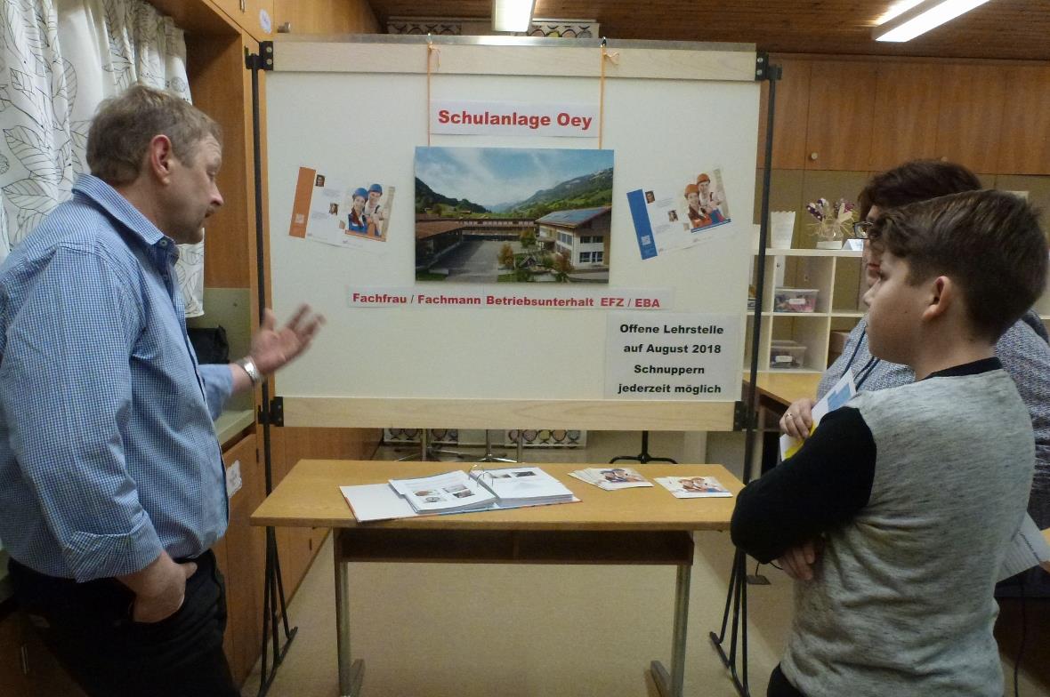 Präsentation des Ausbildungsangebotes «Fachfrau / Fachmann Betriebsunterhalt».