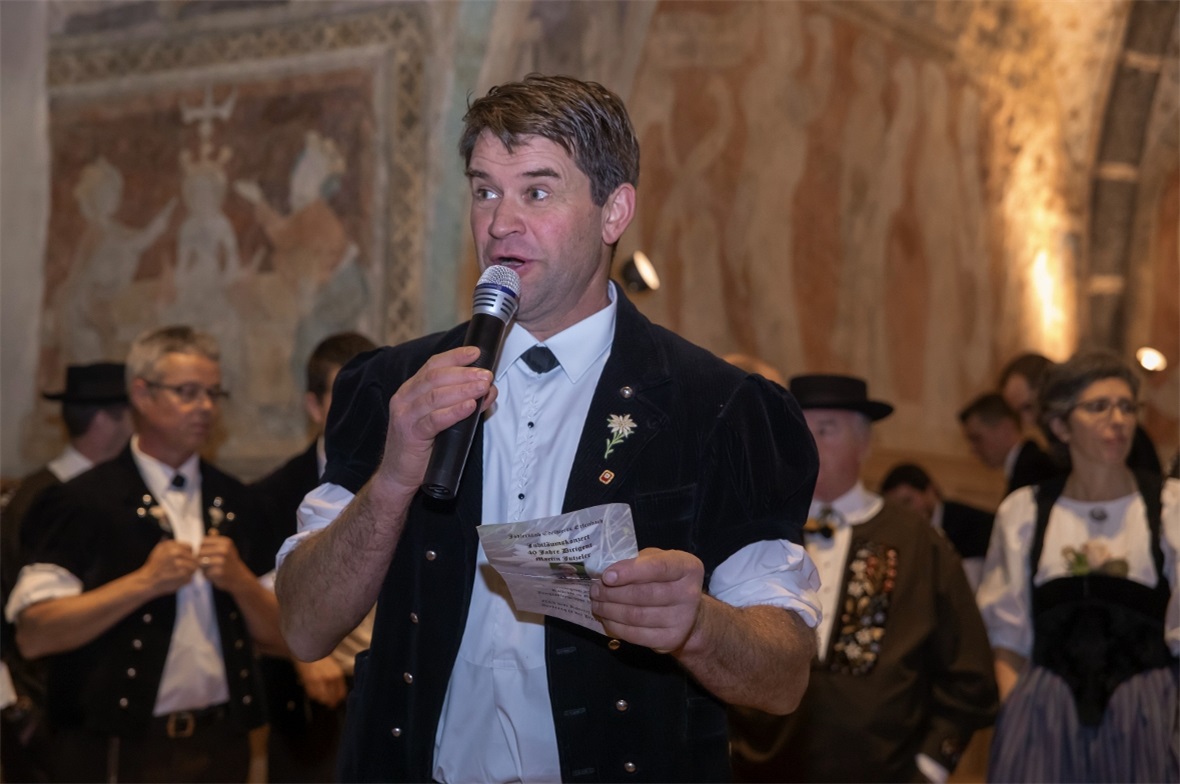 Präsident Markus Messerli hatte ebenfalls nur lobende Worte über Martin Jutzeler...