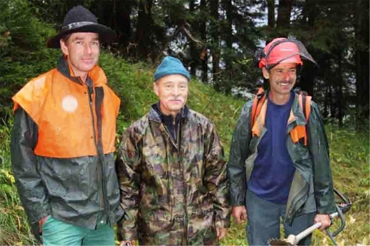 Projektleiter Jürg Eberhart, Heini Ruppmann und Köbi Moor.