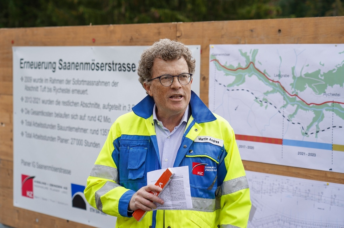 Projektleiter Martin Andres erläuterte den Anwesenden noch einmal die Herausford...