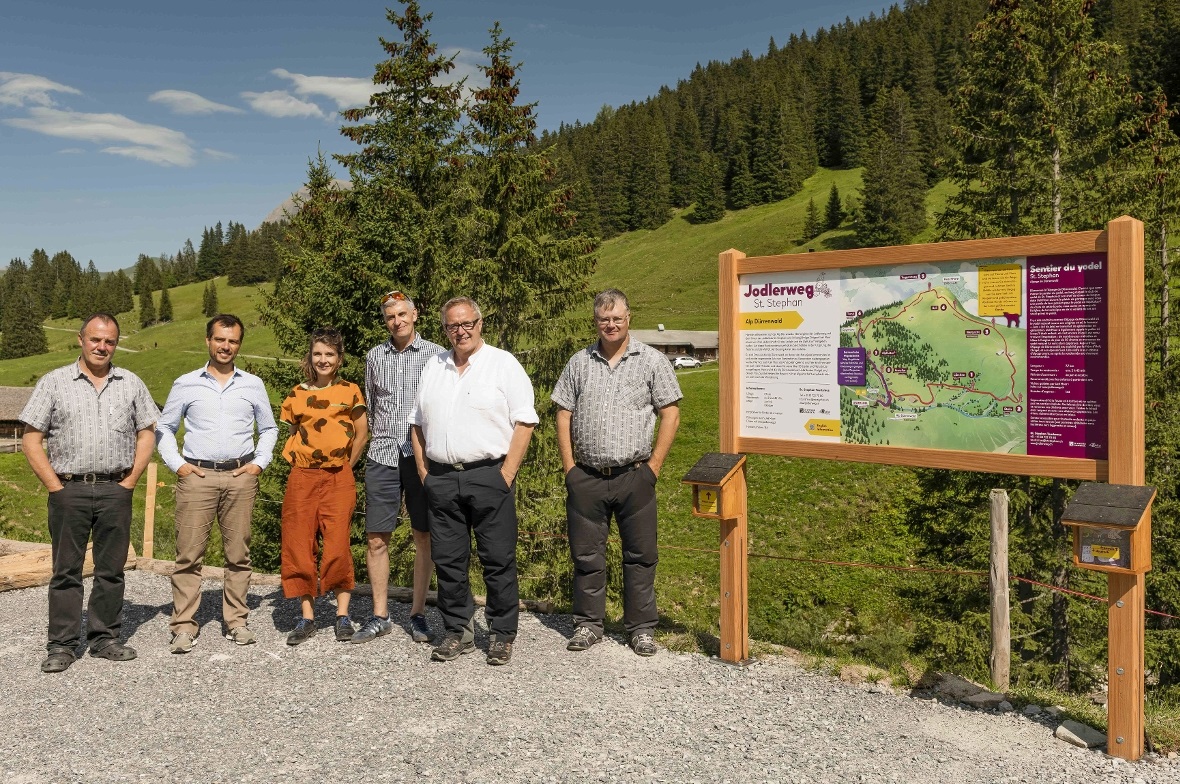 Projektteam (von links): Chrigel Moor (Alp Dürrenwald), Patrick Rissi (Erlebnisp...