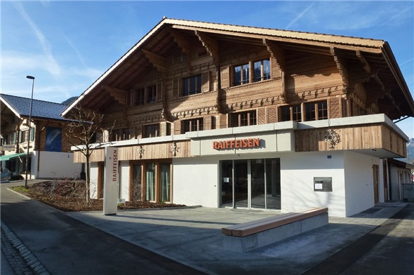 Raiffeisenbank in Oey in neuem Glanz.