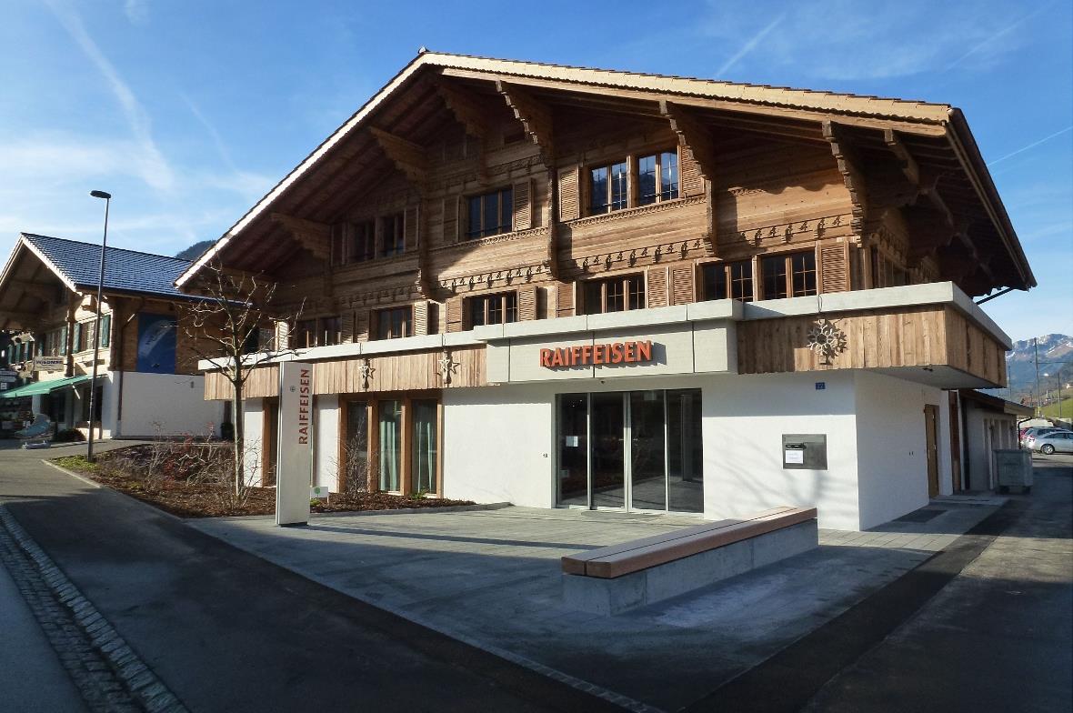 Raiffeisenbank in Oey in neuem Glanz.