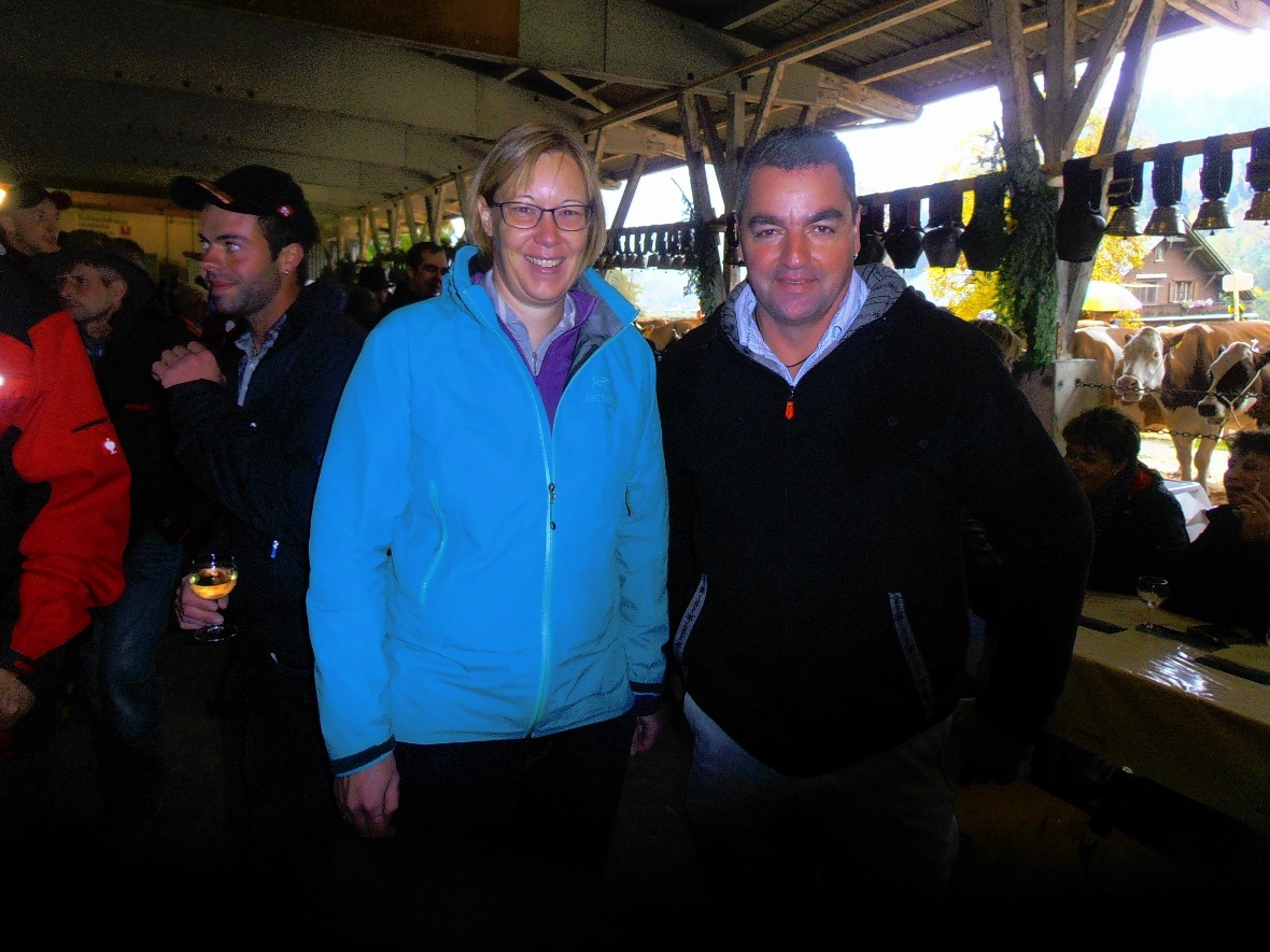 Regierungsstatthalterin Ariane Nottaris und Grossrat Thomas Knutti beehrten die ...