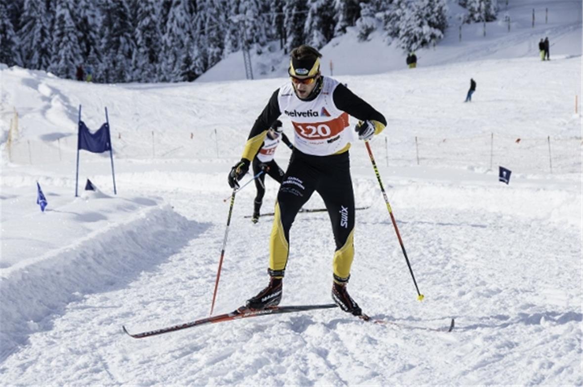 Reto Hammer im Verfolgungsrennen vom Sonntag.