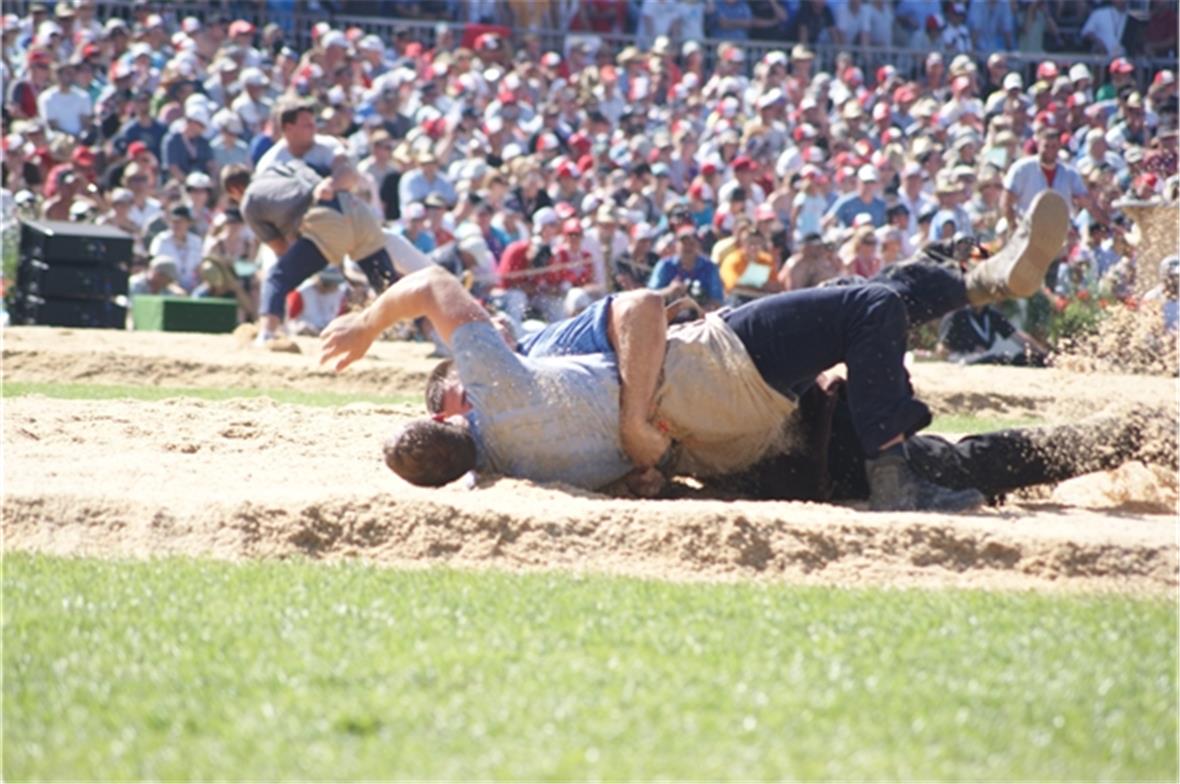 Reto Maurer erkämpfte sich den eidgenössischen Kranz im letzten Gang gegen den N...