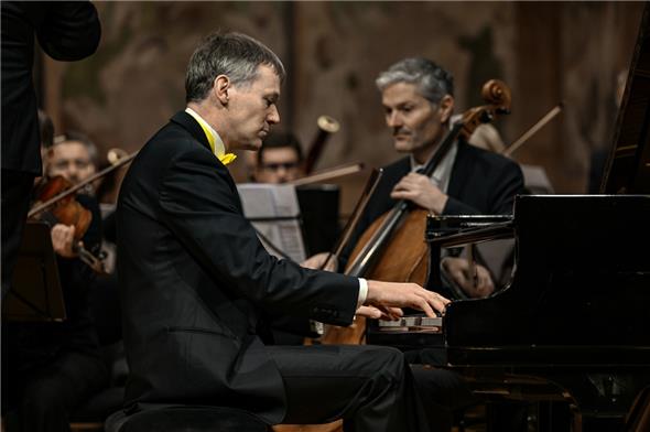 Reto Reichenbach spielte das 4. Klavierkonzert von Beethoven.