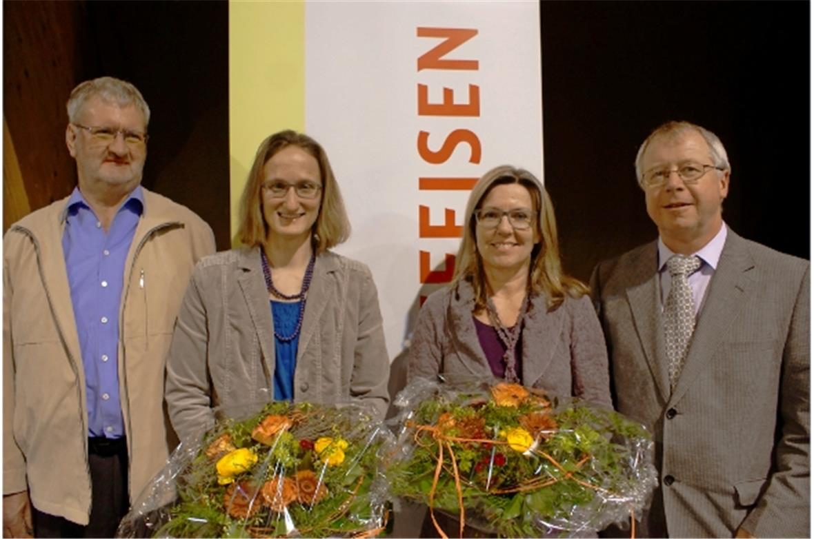 Rochaden im Verwaltungsrat: Walter Witschi (links) und Gottfried Jutzeler traten zurück. Myriam Roth-Matti (zweite von links) ersetzt Edith Kunz-Balmer.