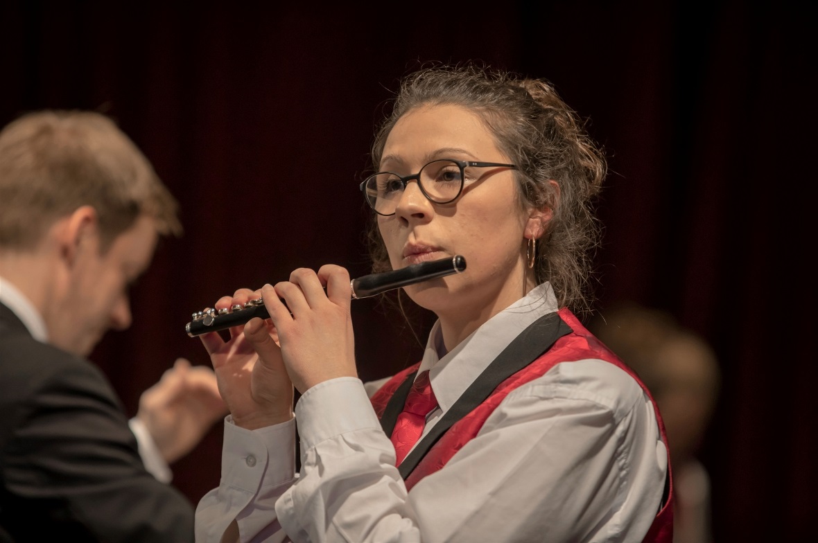Romina Amacher mit einem Piccolo Solo.