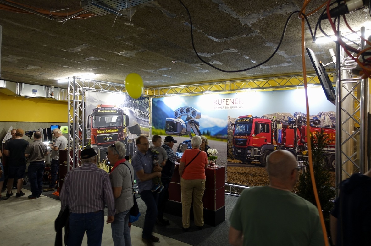 Rufener Kanalreinigung mit ihren Geräten im Keller…