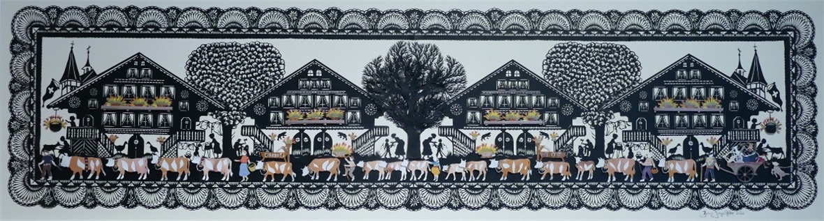 Scherenschnitt von Hans-Jürgen Glatz.