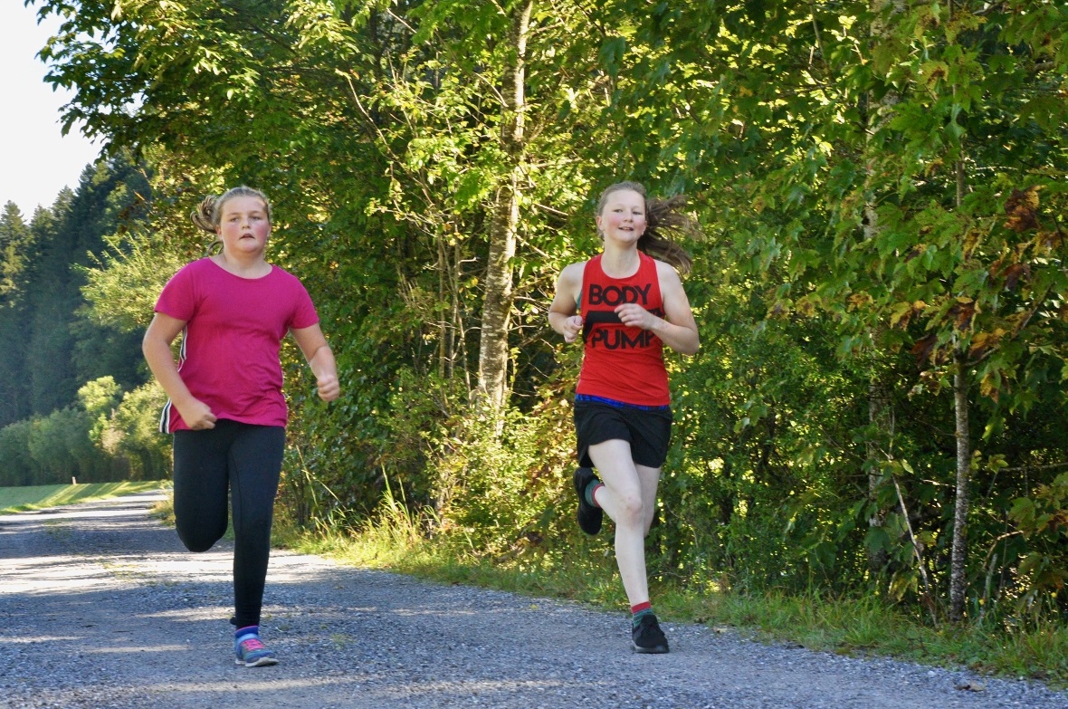 Schlussspurt beim 1000-Meter-Lauf.
