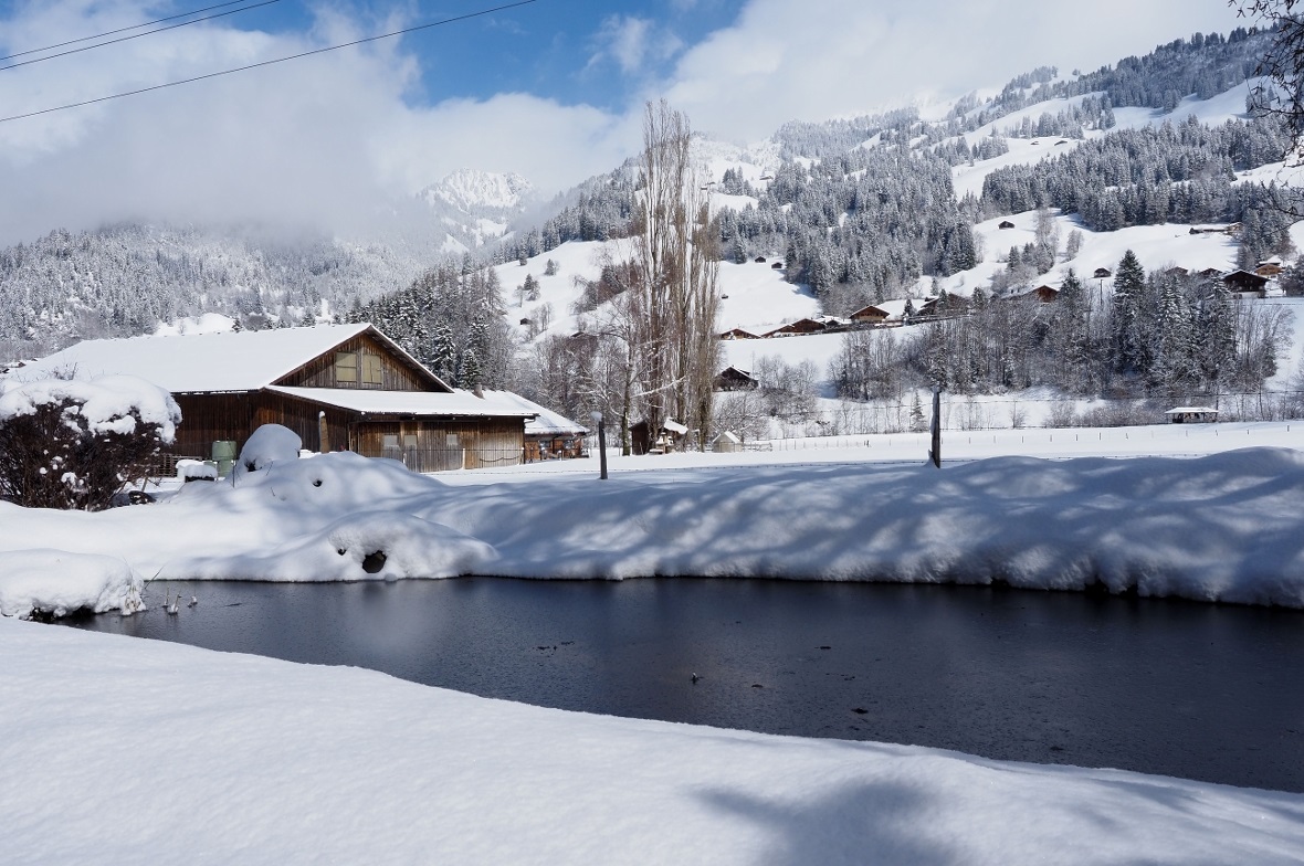 Schnee im ganzen Berner Oberland.