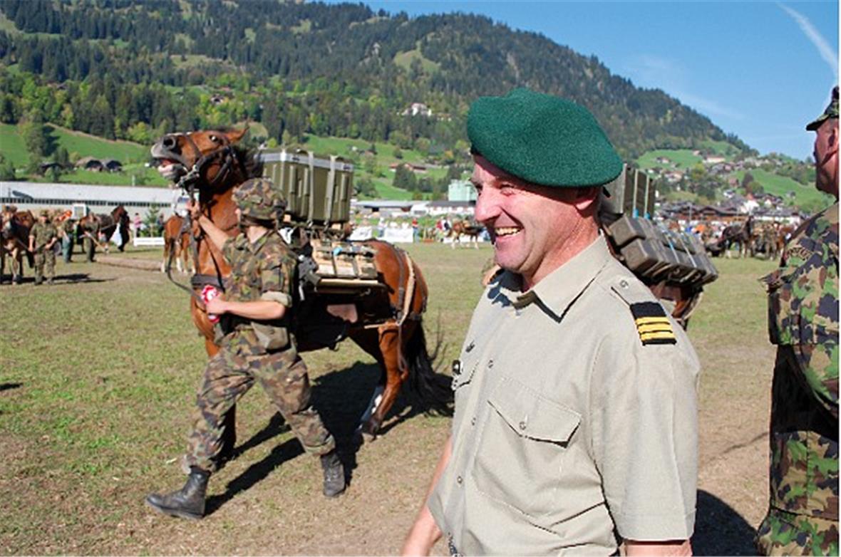 Schweizer Trainsoldaten demonstrierten den Kampfeinsatz