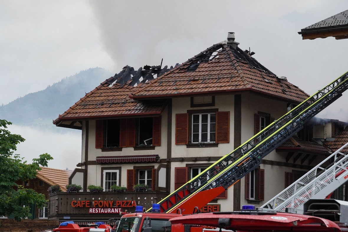 Schwer beschädigt: Das Gebäude des Cafe Pony.