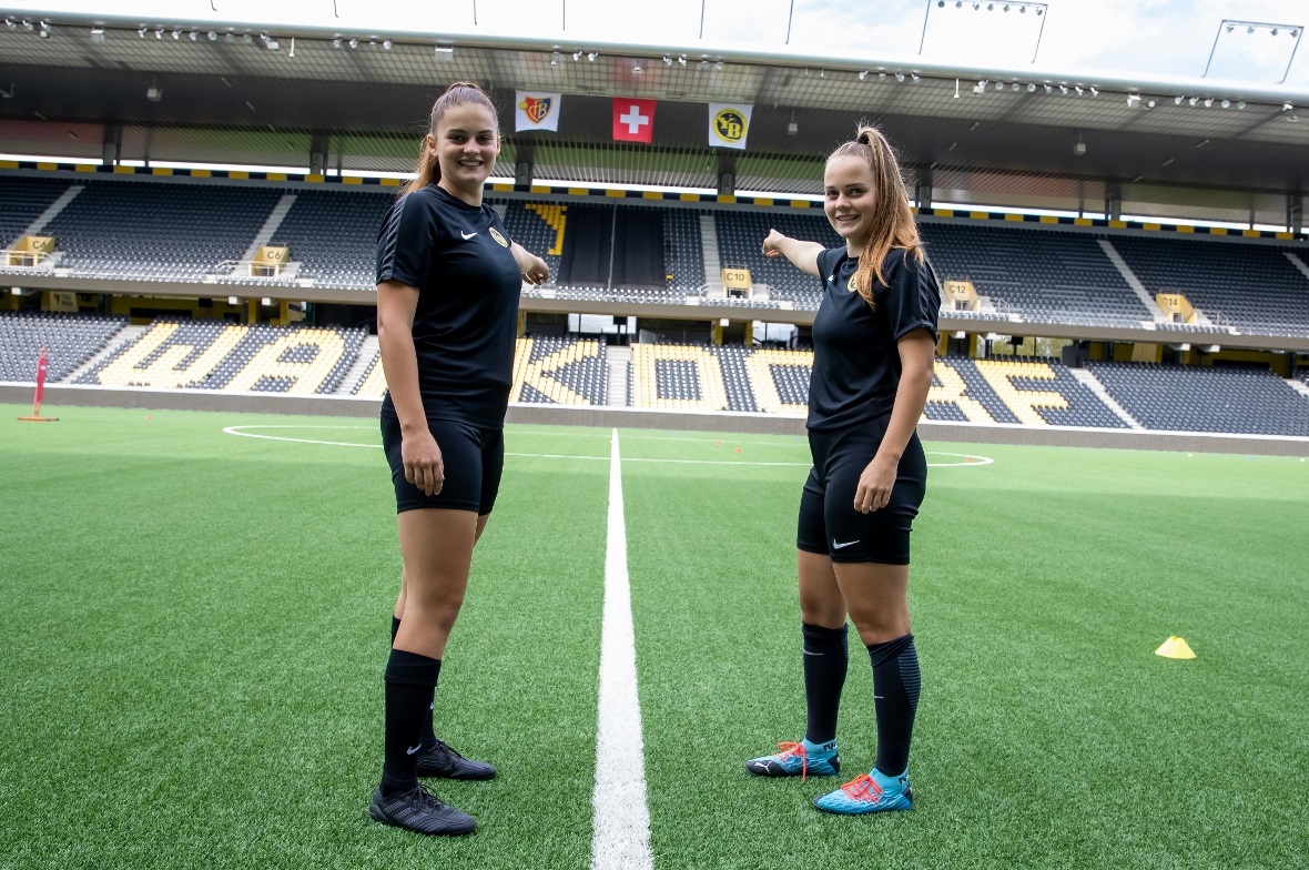 Selina und Rilana Ueltschi spielen bei den YB Frauen U19. Beide lieben das Wankd...