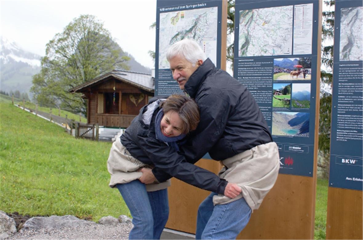 Sie legten nicht erst an der Eröffnung Hand an: Christian Germann und Gaby Speck...