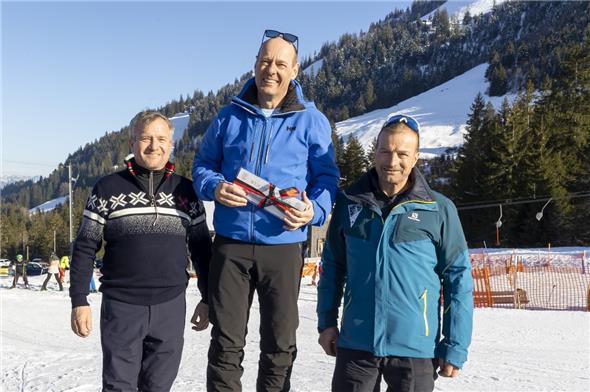 Sieger Herren 2 : 1. Rang Matthias Matti (Mitte); 2. Rang Peter Zumbrunn(li.) und 3. Rang Andreas Gafner.