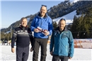 Sieger Herren 2 : 1. Rang Matthias Matti (Mitte); 2. Rang Peter Zumbrunn(li.) un...