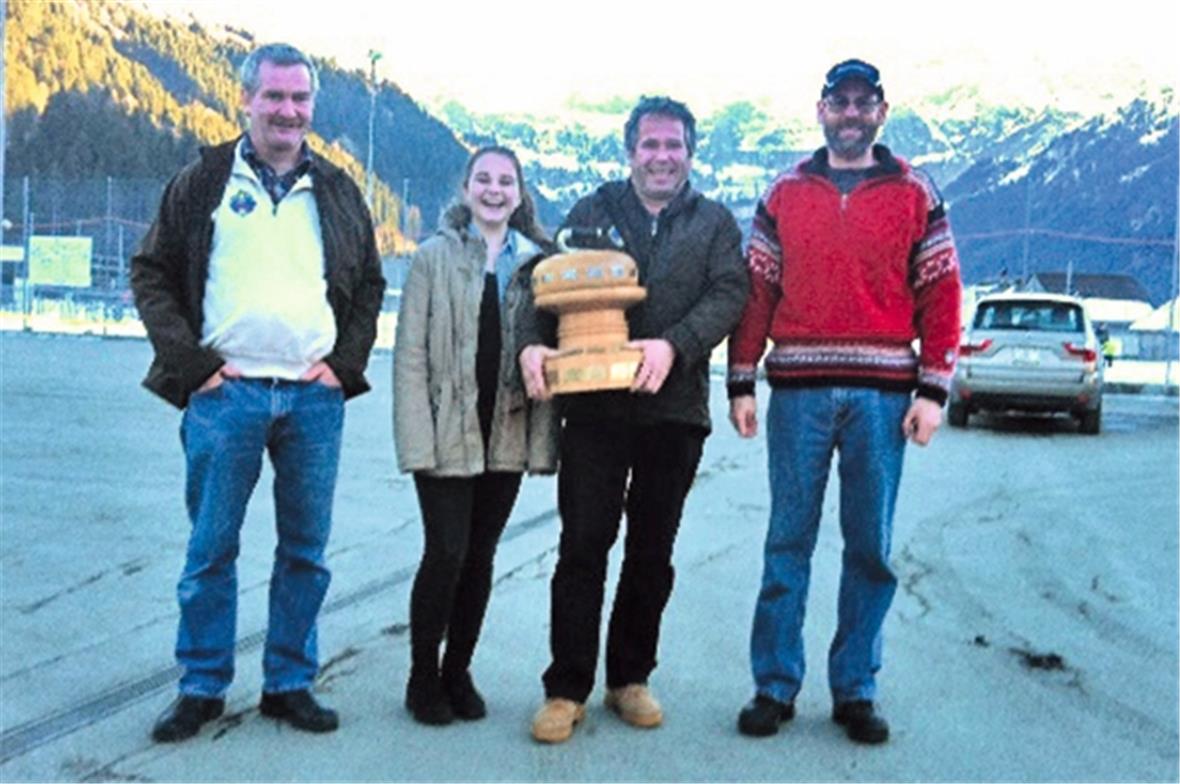 Sieger-Team Schönried: T. von Grünigen, E. Matti, U. Matti, Chr. Burri).
