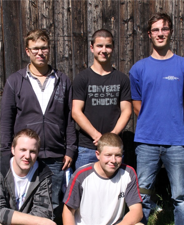 Siegerteam Jungschützen: Hinten: Zahler M., Ludi M., Feuz S., vorne: Kurzen D., Gobeli A.