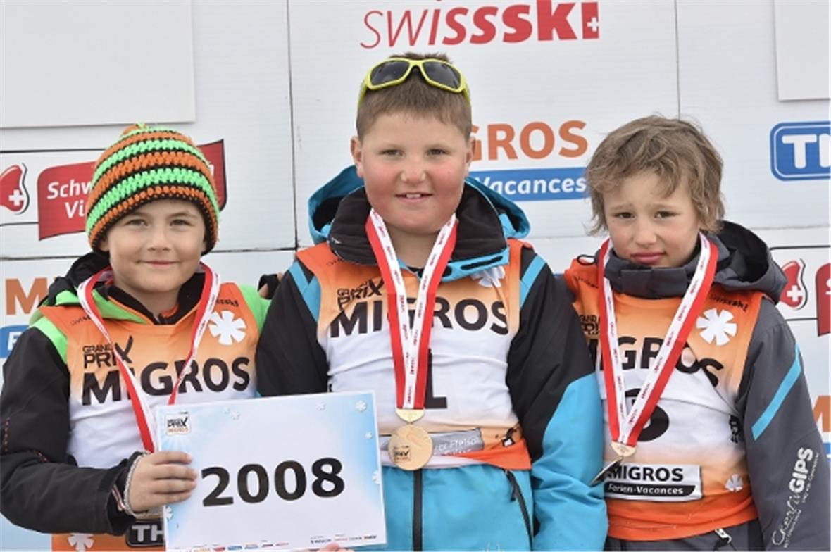 Siegte im Combi-Race des Jahrgangs 2008: Luca Grossenbacher aus der Lenk.