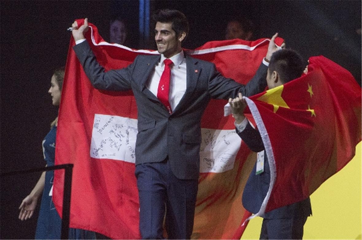 Silvano Mani bei der Schlussfeier in São Paulo