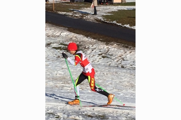 Silvio sucht sich die besten Schneefelder…