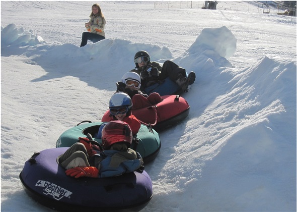 Snow-Tubing-Parcours der Grimmialpbahnen Diemtigtal