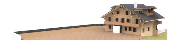 So soll die Hamilton Logde am Rinderberg dereinst aussehen. Projektverfasser für das 75-Betten Haus mit Skirestaurant und Sonnenterrasse ist das Visper Architekturbüro curcio.