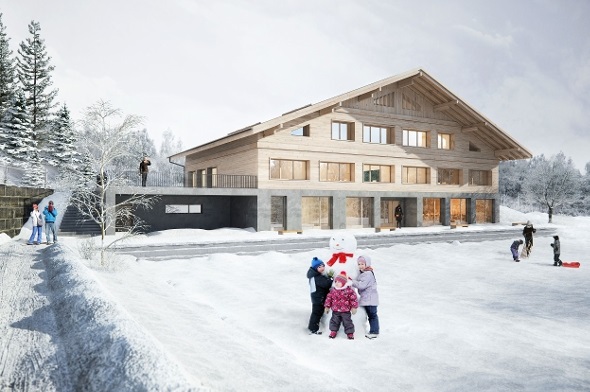 So wird das neue Schulhaus aussehen.