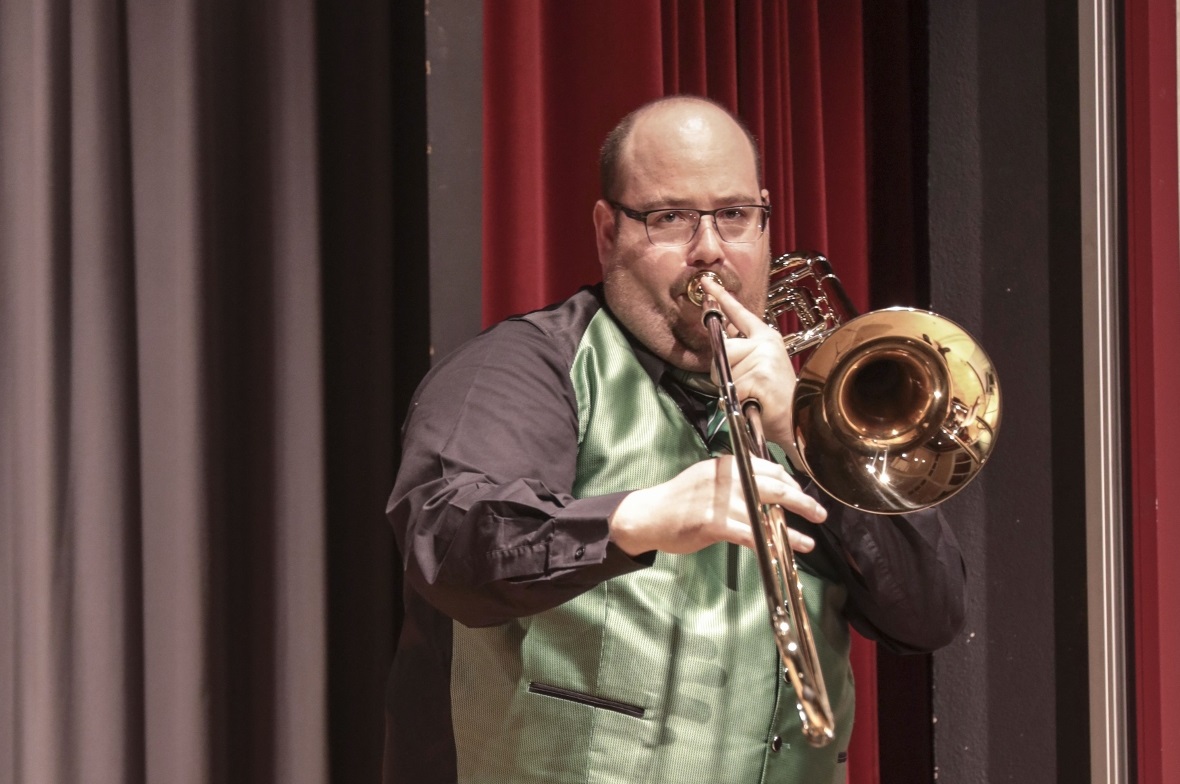 Solo-Posaunist Hanspeter Janzi spielte «Pink Panther».