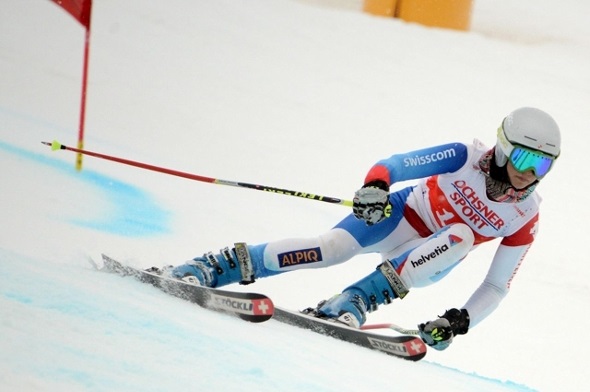 Sonja Lauber unterwegs im Riesenslalom.