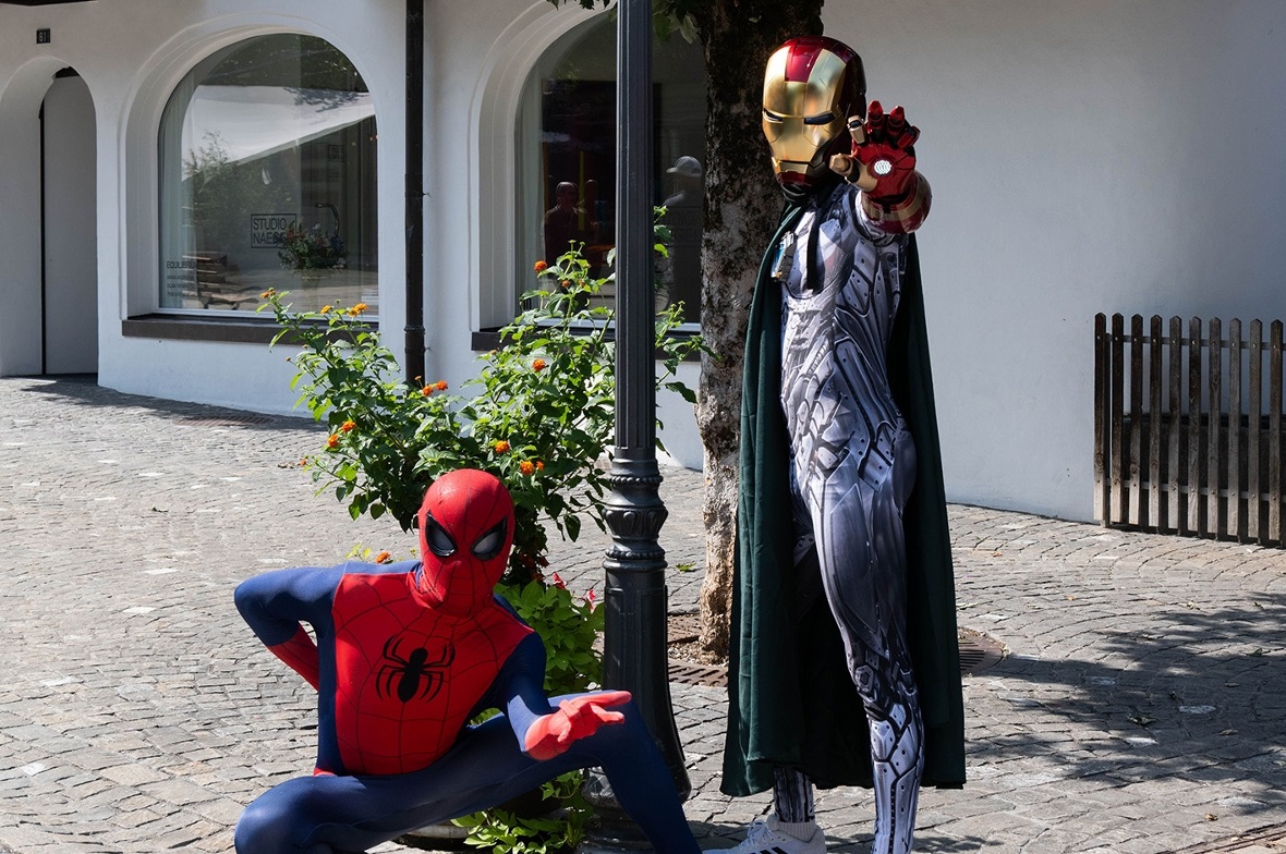 Spiderman und Ironman waren hilfreiche Informanten beim Lösen der Rätsel.