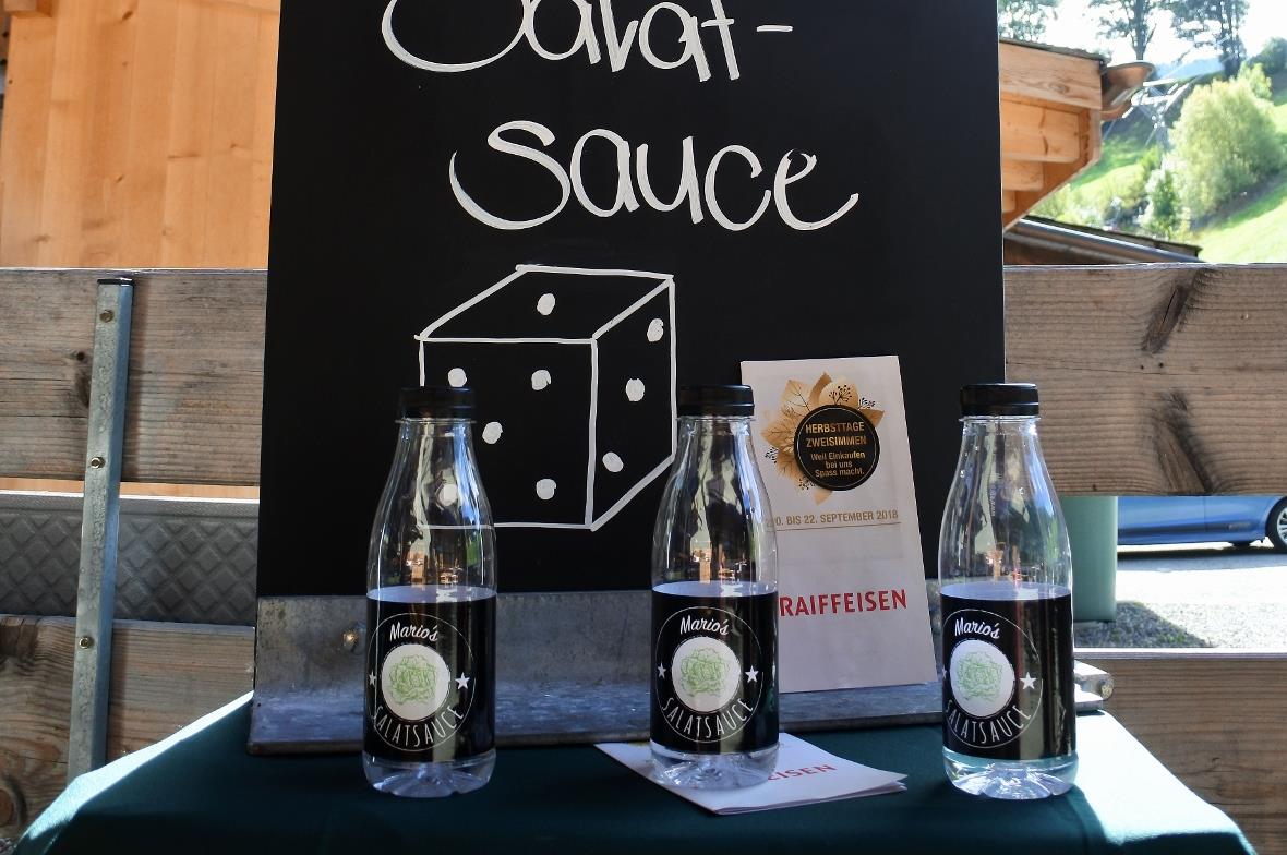 «Spiel um deine Salatsauce» im Gasthof Derby.