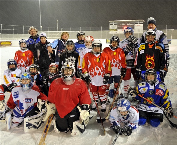 Spiel und Spass im Weihnachtstraining.