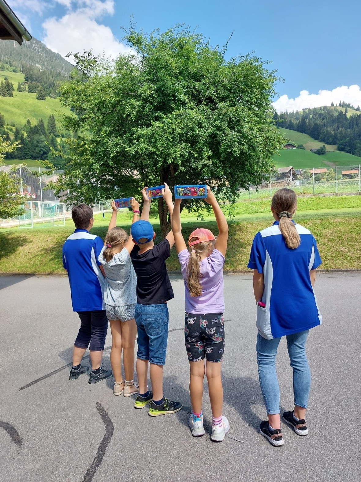 Spielerischer Einblick in den Pflegeberuf bei der Spitex.