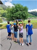 Spielerischer Einblick in den Pflegeberuf bei der Spitex.