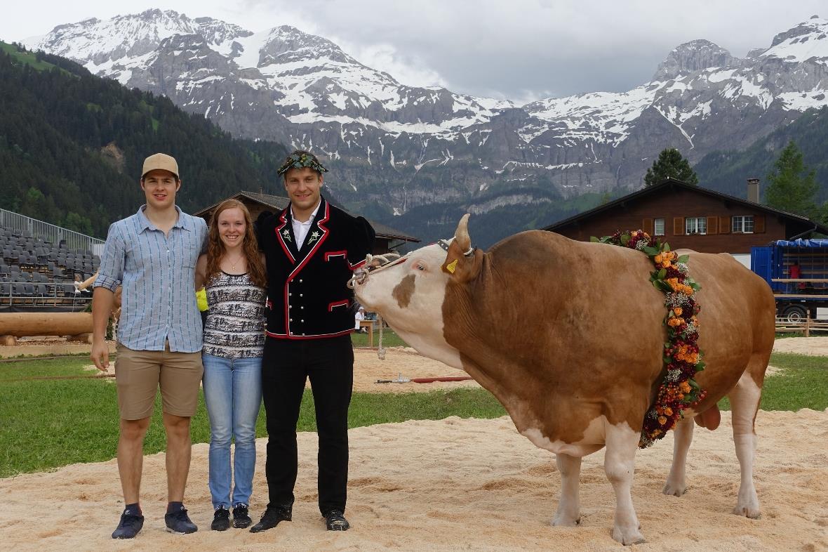 Sportler unter sich: Die beiden Paten des Siegermunis Jan – Skirennfahrer Lars R...