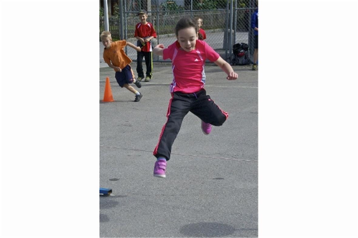 Sprünge punkten während einer Minute.