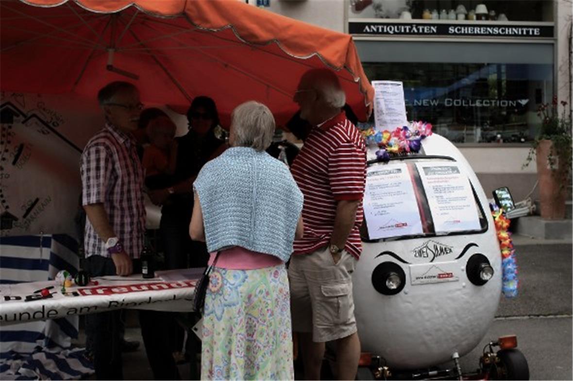 Stand der 1000 Freunde des Rinderbergs.