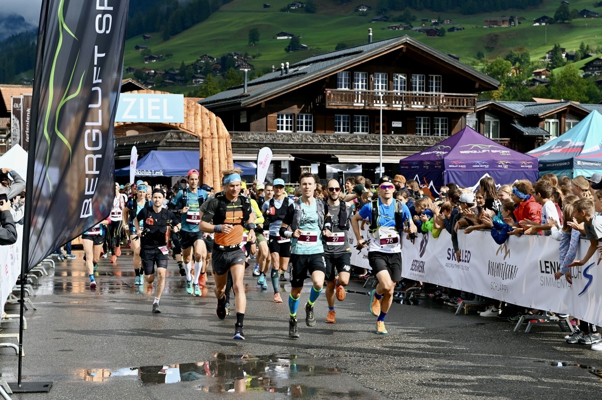Start der 5. Swiss Trail Tour an der Lenk.
