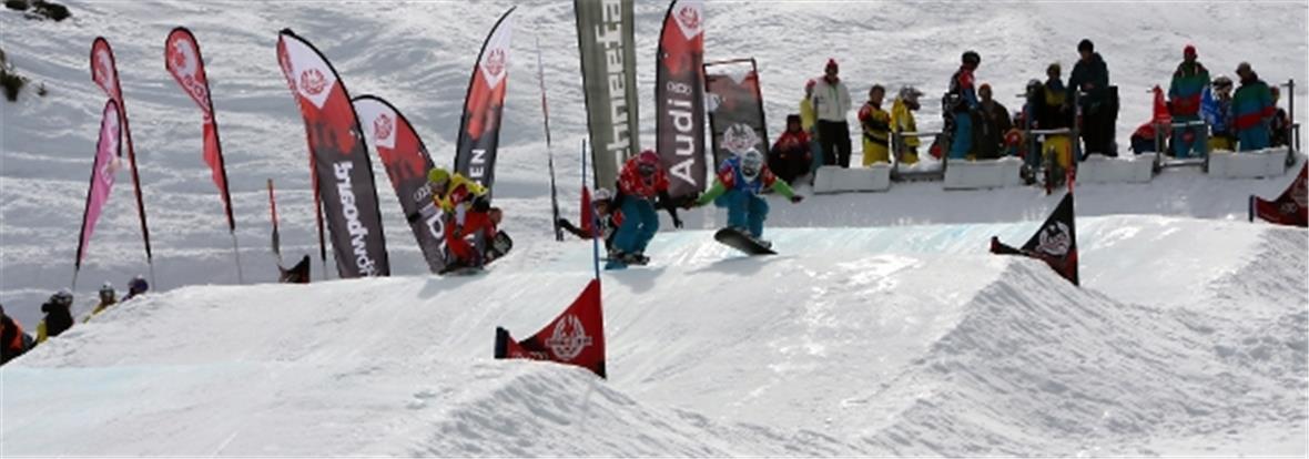 Startgelände des Snowboardcross.