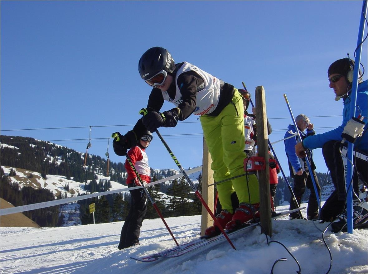 Schülerskirennen der Schule Därstetten Startklar: Alain Gerber.